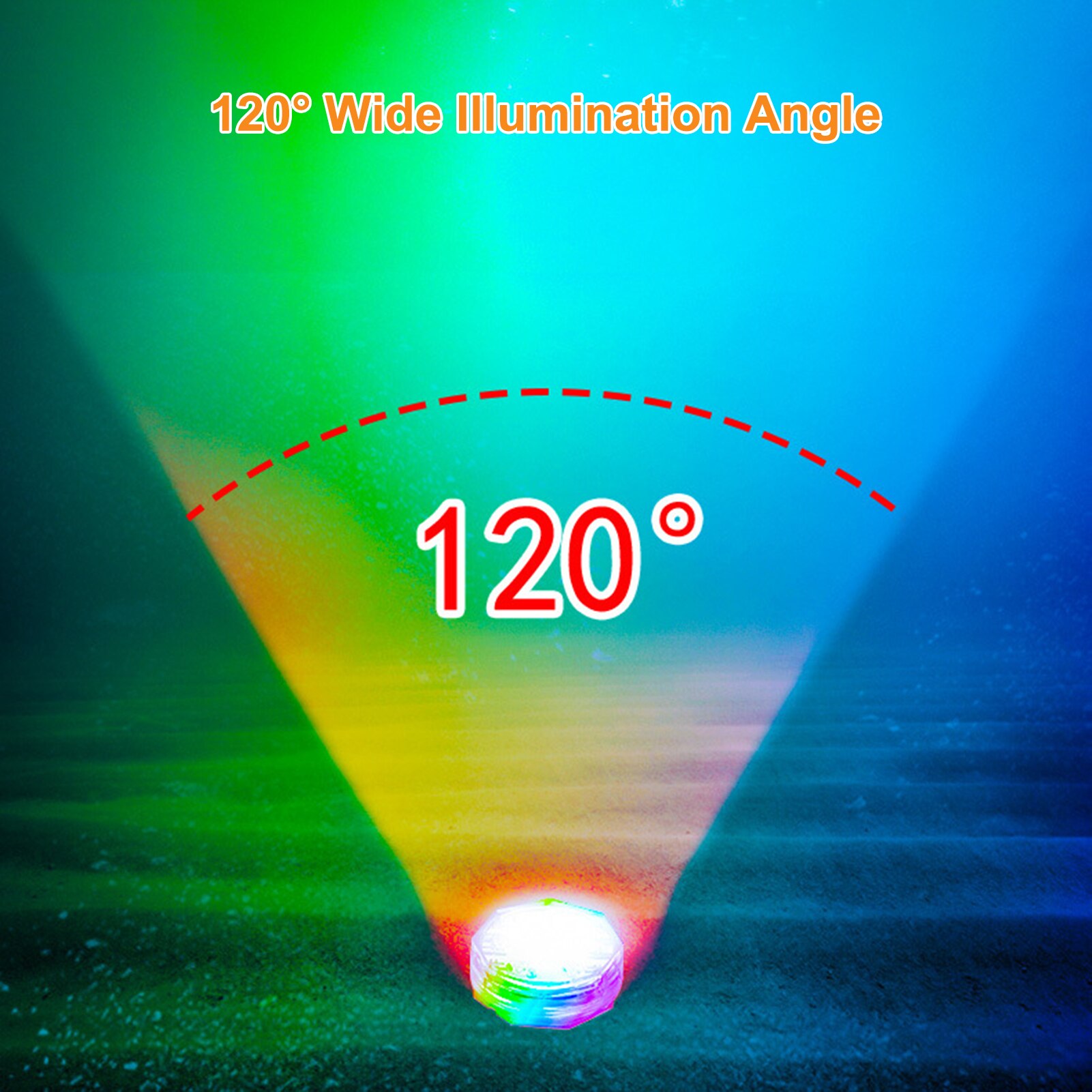 15 Color 10LEDs RGB Submersible Pool Light with R-... – Vicedeal