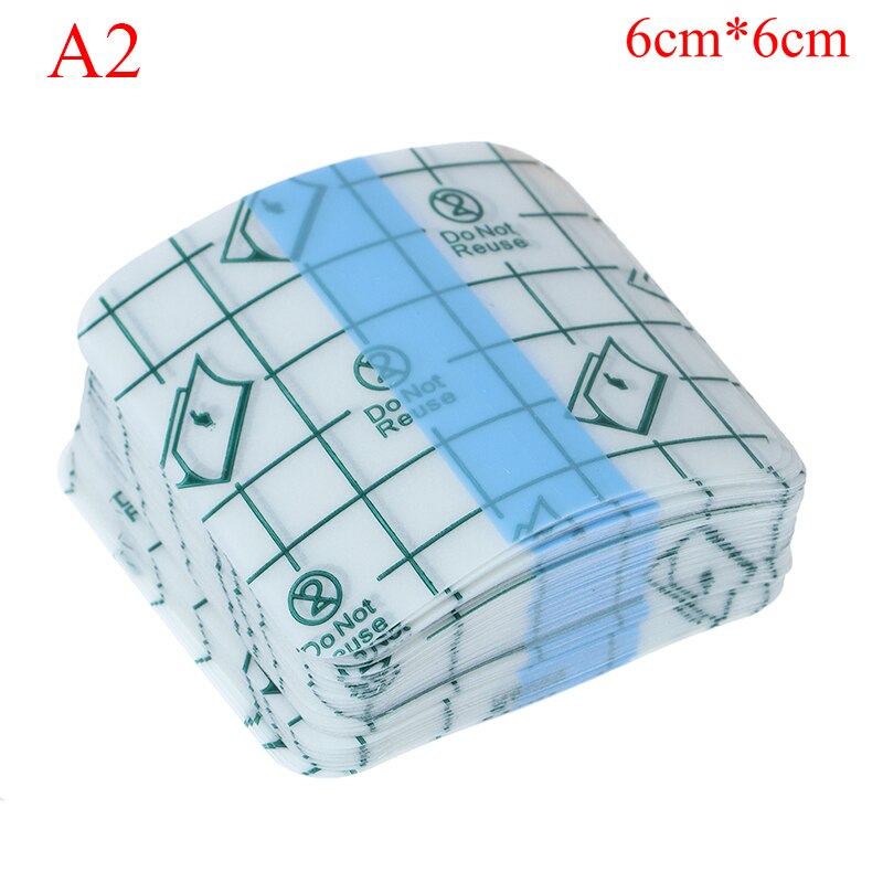 100Pcs/50Pcs Transparante Tape Pu Film Pleister Waterdicht: 6cm x 6cm 100pcs