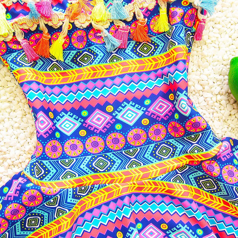 2-8y baby pige badetøj et stykke svømmetøj print sommer koreansk stil børn badedragt børn badedragter piger strand kjole