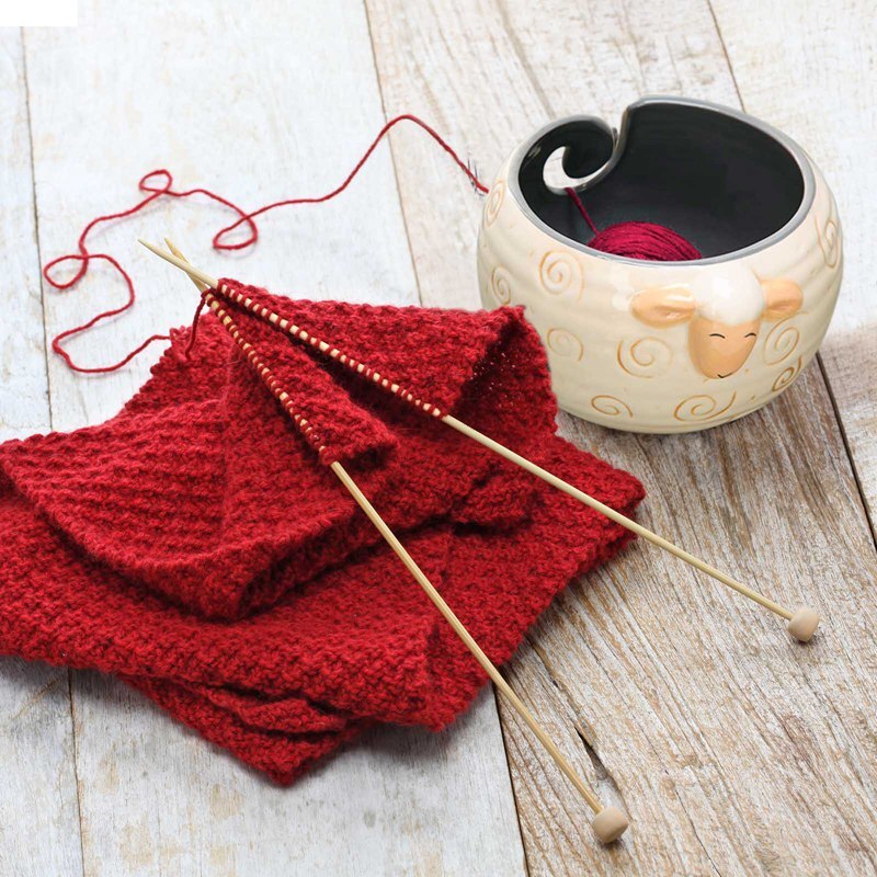 Bol à Laine Céramique Forme Mouton Pour Tricot Et Crochet - Occasion