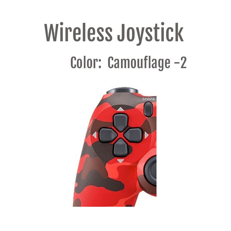 Controlador inalámbrico para PS4, Gamepad Bluetooth 4.0 para ps4, Joystick de control remoto Ps4, nueva barra de luces de actualización: Camouflage-2