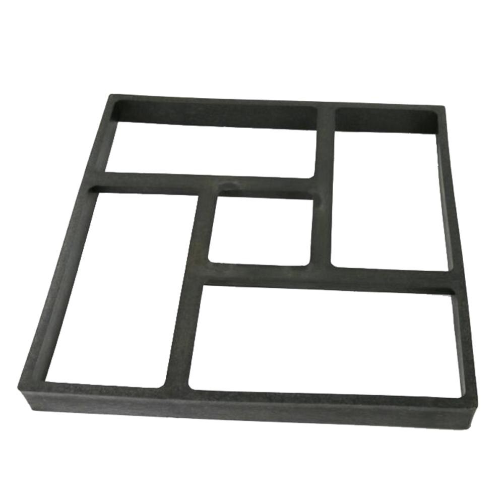 1 pc havestimager støbeform gør-det-selv plastik cement mursten betonstøbeforme havesten vejstøbeform hjem havedekoration tilbehør: D 40 x 40cm