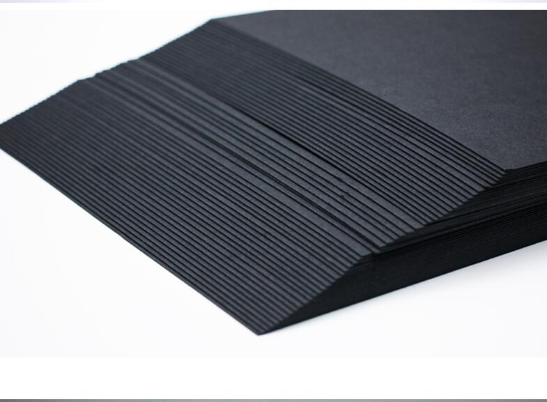 50-100 ark!  a5 a4 tyk sort papir pap karton blank 400 gsm diy kortfremstilling