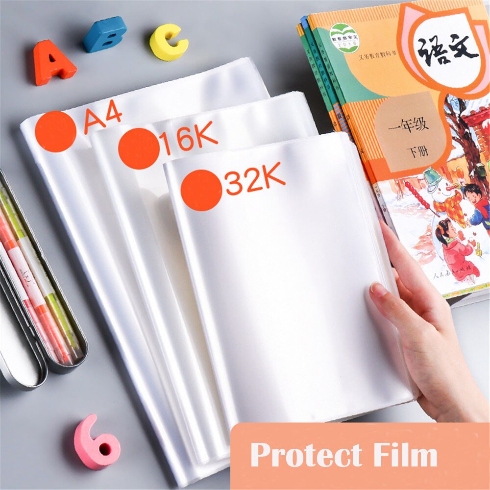 10 Vellen Waterdichte Antislip Boek Case Zelfklevende Boek Cover A4 A5 B5 Wrapping Films Notebook Covers planner Protector