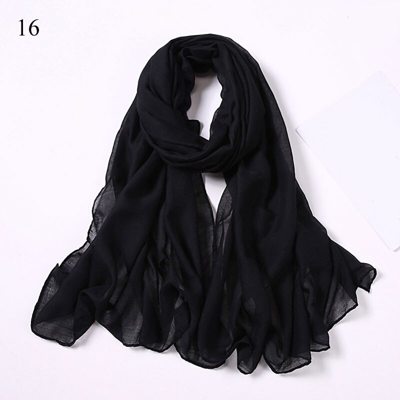 175*72cm Women Plain Chiffon Scarf Muslim hijab Scarf Solid Color head scarf muslim hijabs scarf shawls Islam shawls and wraps: Brown