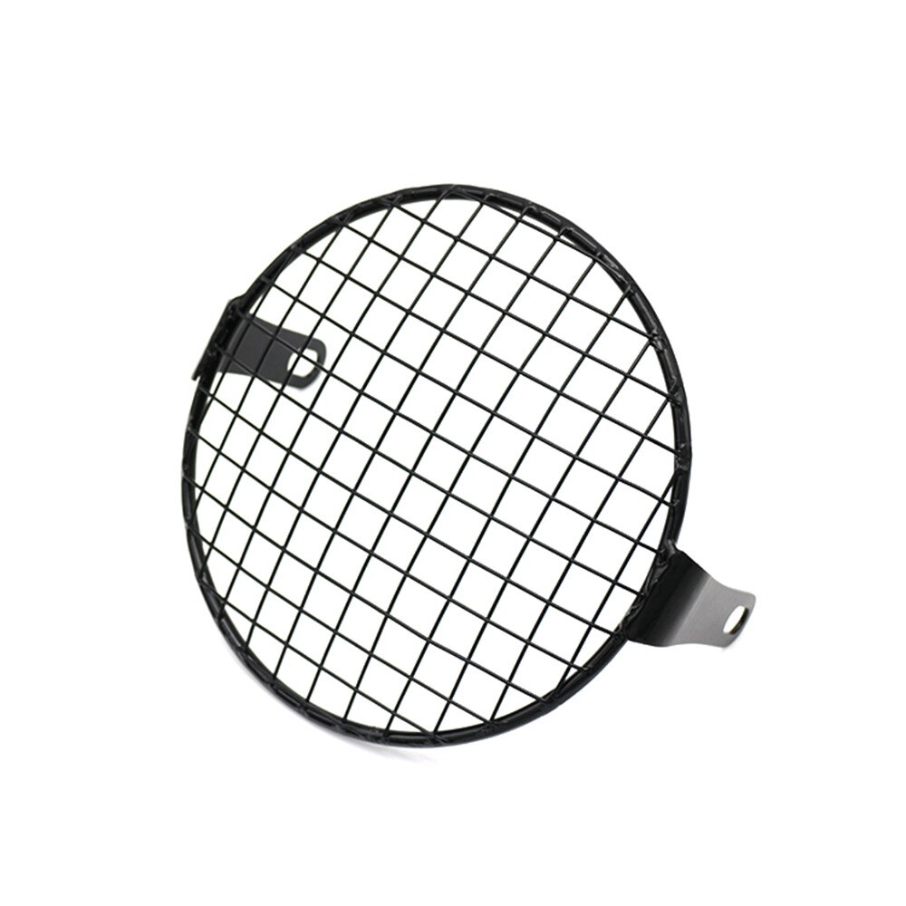 Retro 35W Motorrad Scheinwerfer Metall Grid Lampe Klassische Runde Scheinwerfer für Honda CB100 CB200 CB400 CB125S GN125 CG125: Model 6