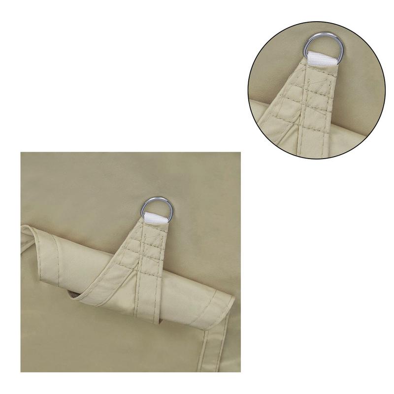Toldo triangular de 2x2x2 metros, refugio solar, sombrilla de protección para exteriores, dosel para jardín, Patio, piscina, sombra Oxford, toldo de vela para Camping: Dark Khaki