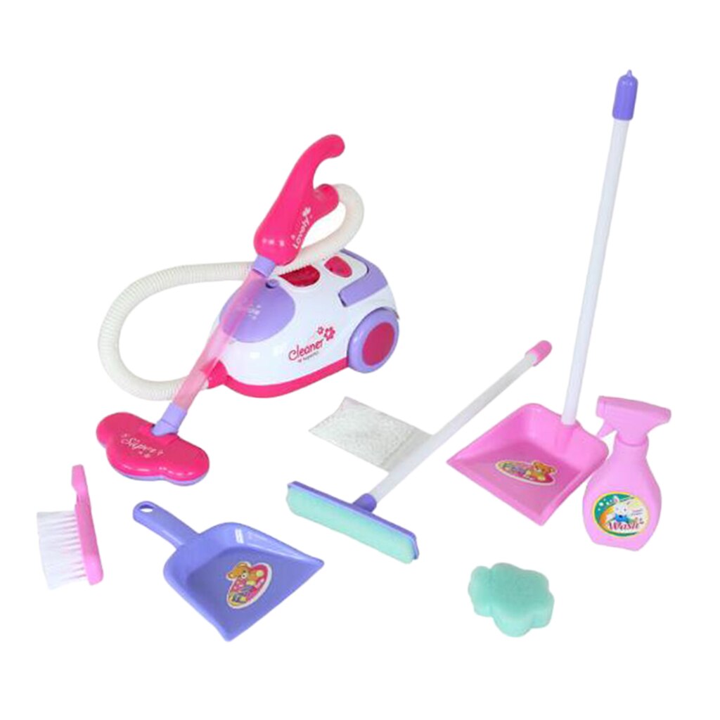 Juego de aspiradora para niños y niñas, juego de simulación, electrodomésticos, juguetes para 3 +