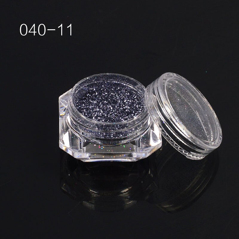 Olografica di Zucchero In Polvere glitter per unghie Polvere di Sabbia Estate Unghie artistiche Pigmento Manicure Capovolge La Decorazione 12 Colori Disponibili: 040-11