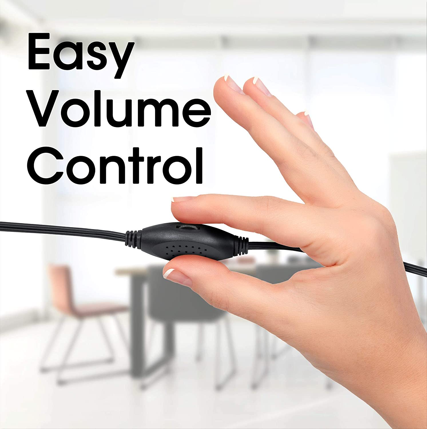 USB Powered Stereo Speaker, mini size, with Volume Control & 3.5 mm Audio Plug to Connect to Laptop, Notebook, Desktop, PC