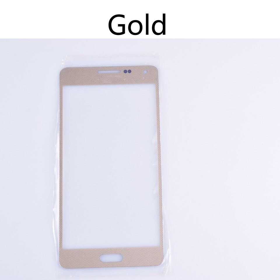 5.0 &quot;A500 Per Samsung Galaxy A5 2015 A500 A500F A500FU A500M A500Y A500FQ Anteriore Esterno di Vetro Dell&#39;obiettivo Dello Schermo di Tocco di ricambio: Gold-No tool