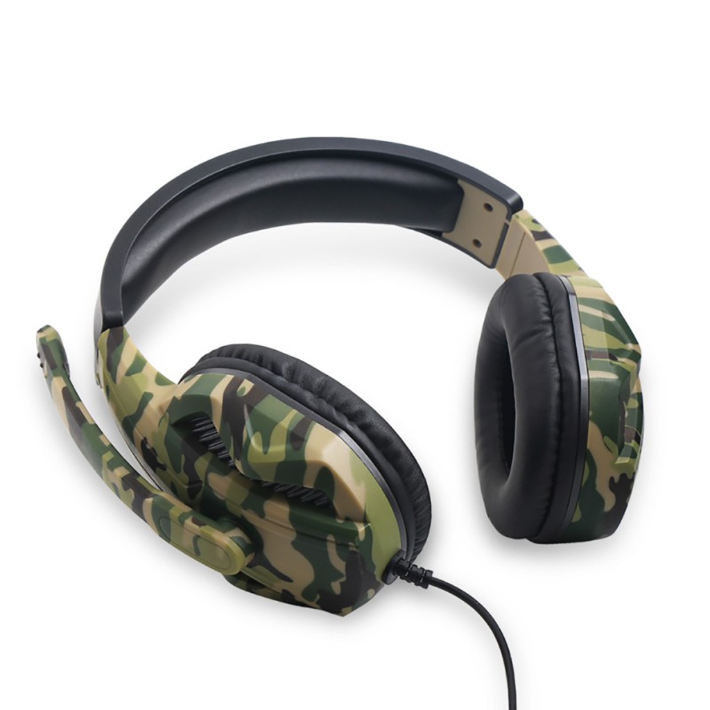 Gaming Headset For Internet Bar Camouflage PS4 PC Gaming Headset Headset with Mic Laptop Phone Camouflage Headphones