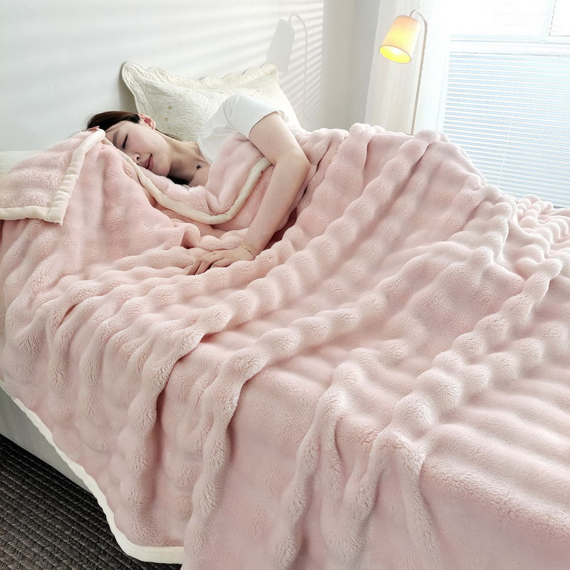 Manta de piel de conejo de franela de Color sólido, funda para siesta, manta suave para sofá, funda de lana Coral para dormitorio, fabricante al por mayor: 180 x 220 cm / YELLOW