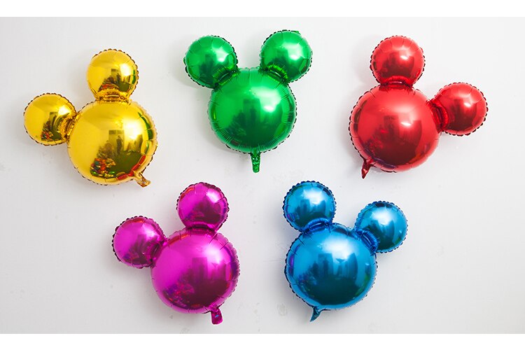 5Pcs Aluminium Folie Opblaasbare Bloem Ballonnen Kid Kinderen Ballon Speelgoed Air Gelukkige Verjaardag Bruiloft Decoratie