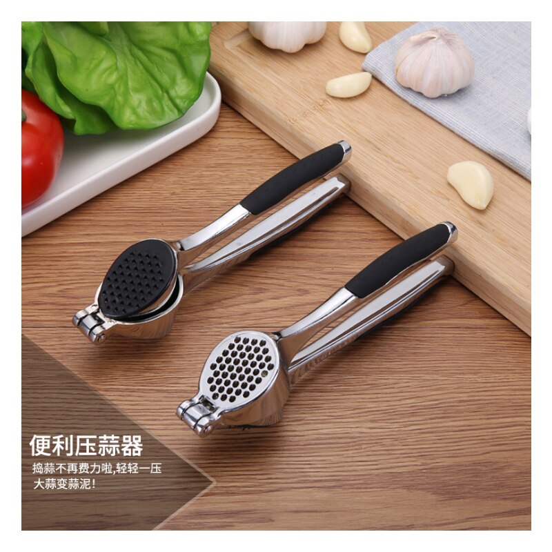 Stainless steel 304# quick hand squeeze garlic ginger presses crusher Manual kitchen tool Garlic peeling device
