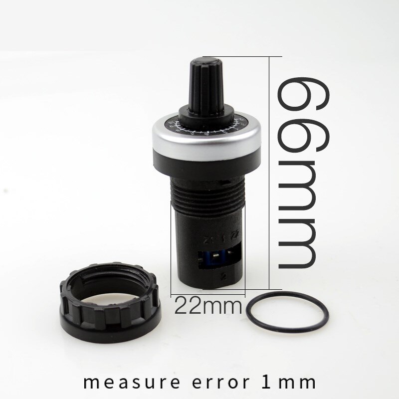 Potter med 22mm diameter roterende potentiometer konverter regulator 1k 2k 5k 10k