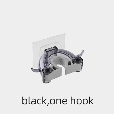 Aan de muur gemonteerde dweilorganizer houder borstel bezemhanger opbergrek keukengereedschap muur huishoudaccessoire hangende pijphaken 1pc: B-one haak