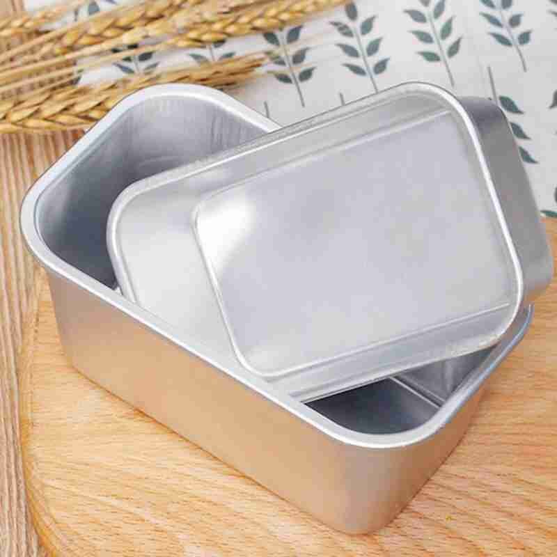 1PC gran molde para pastel cuadrado pastel de Brownie molde Rectangular molde para pan tostado de aluminio molde de hornear