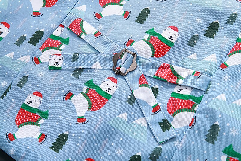 Christmas Bear Print Christmas Vest Male Brand Slim Fit Dress Waistcoat Men Xmas Party Stage Prom Vests Men Cosplay Costume