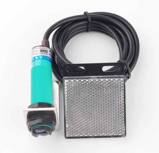 2pcs M18 feedback sensor / E3F-R2C1 NPN mirror