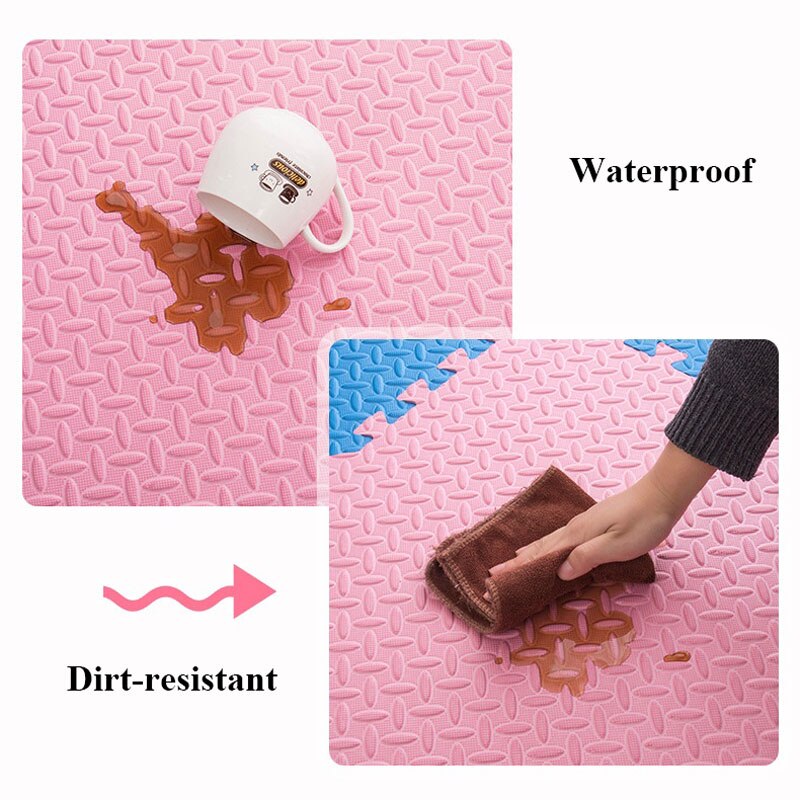 10 stuks eva-schuim baby speelmat gestikt kruipkleed kind ontwikkelingsmat gemonteerd massief tapijt puzzelmat baby gym speelgoed