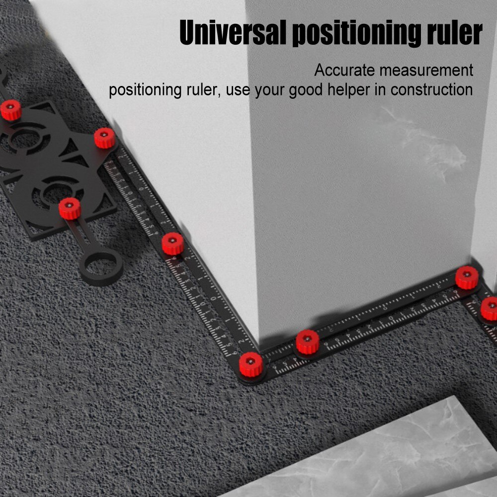 QWORK Fliesen Locator Edelstahl - Messwerkzeug Für Bohrungen 25/40/45/55 Mm