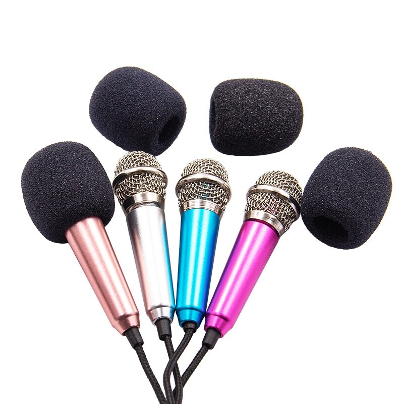 Micrófono Mini Jack de 3,5mm, micrófono de mano para ordenador, iPhone, ipad, karaoke