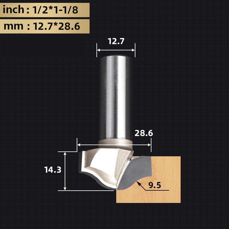 Tideway Round Bottom Clearing Bit Grade Woodworking Cutters CNC Tool Line Type Trimming Milling Cutter For Wood: 5.5mm