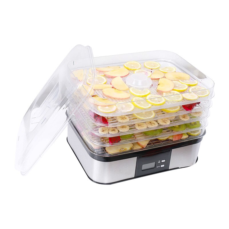 Elektrische Obst/Gemüse Dörr 5 schichten Lebensmittel Trockner Kleine Trockner für Gemüse 250W Obst Dörr Maschine