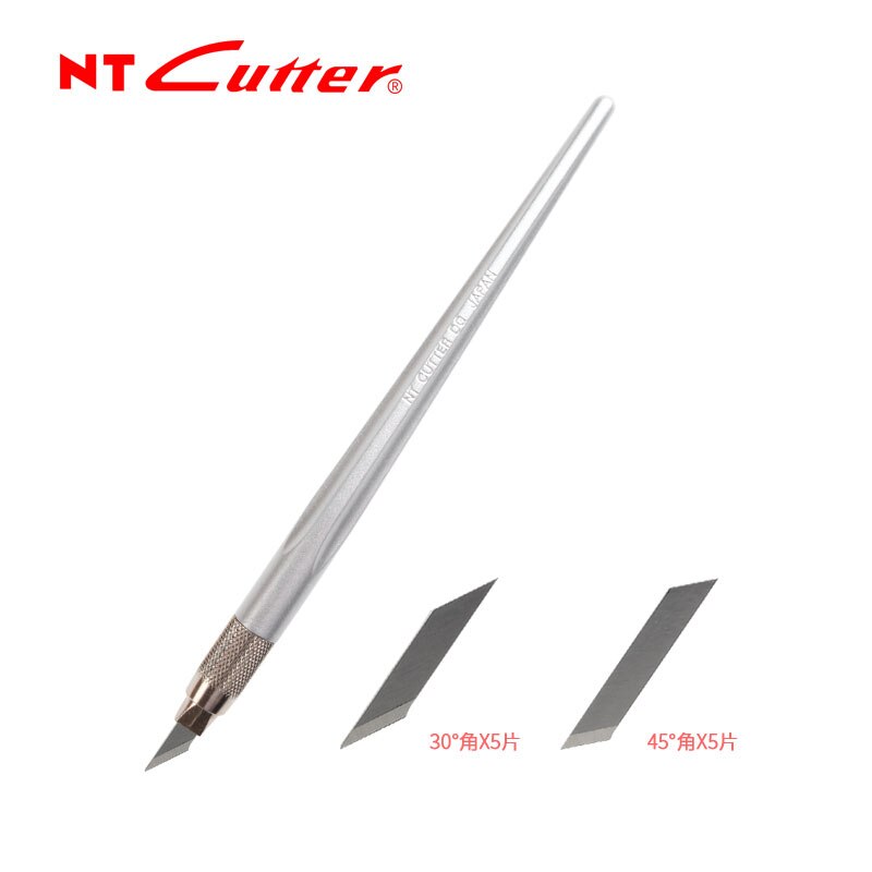 Japan NT Cutter D-400GP Metall Stift Messer Gummi Stempel Papier Carving Papier Skulptur Papier-schneiden Stichel Pad einstellen handgefertigt werkzeuge: Himmel Blau