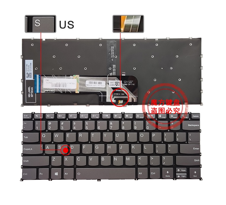 US Keyboard with Backlit for Lenovo IdeaPad 5 14IIL05 14ITL05 Flex 5 14ARE05 5-14IIL05 Flex 5-14IIL05 5-14ARE05