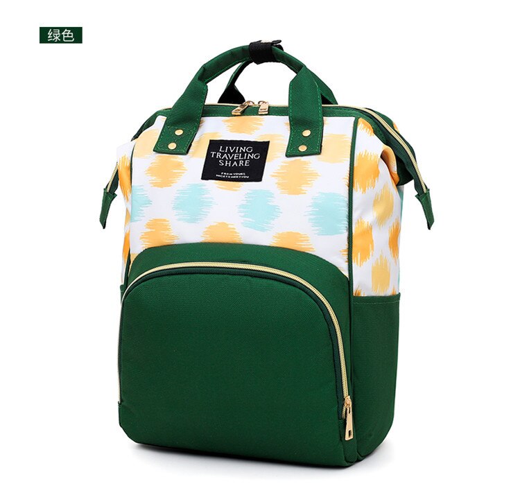 Mode Mummie Moederschap Zak Multifunctionele Luiertas Rugzak Nappy Baby Tas Met Kinderwagen Bandjes Voor Baby Care: Green