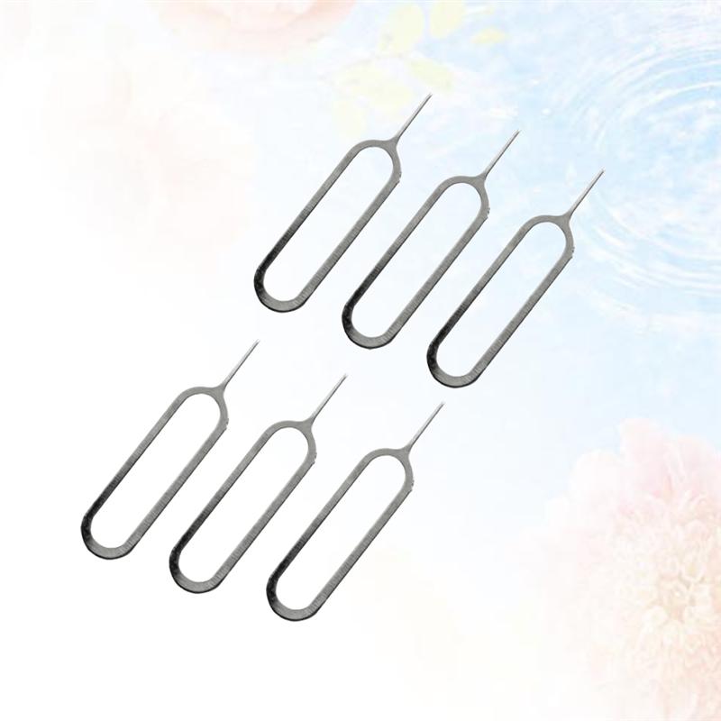 300pcs Sim Card Tray Pin Ejecting Removal Needle Opener Ejector for Mobile Phone Smartphone (Silver)