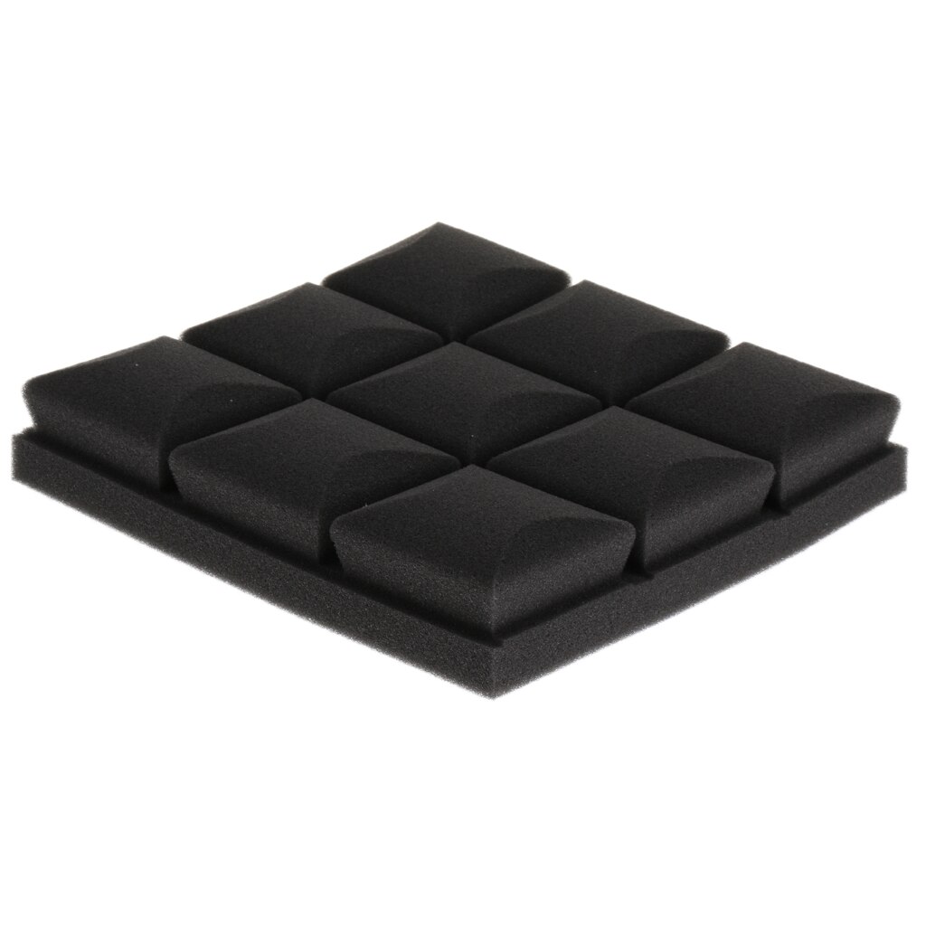 6 Pieces Studio Soundproofing Foam Panel for Home Entertainment Theatre 9.84 x 9.84 x 1.97inch