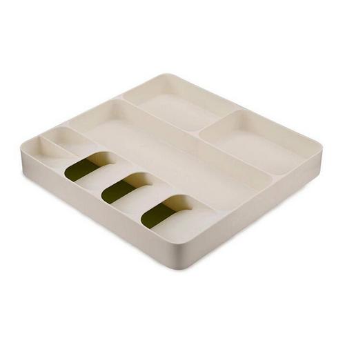 Kitchen Organizer and Storage Kitchen Drawer Organizer Tray Spoon Cutlery Separation Storage Box Kitchen Storage Organizer 4: Light yellow