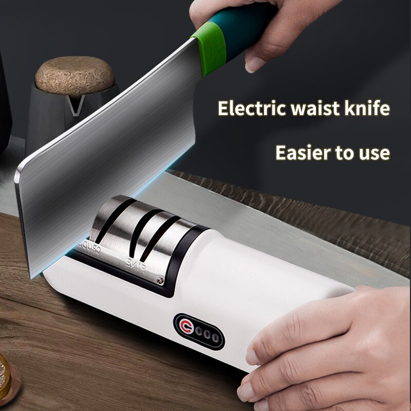 Electric Knife Sharpener Automatic Adjustable Kitchen Knives Tool Multifunctional Scissor Sharpening Household Sharpener