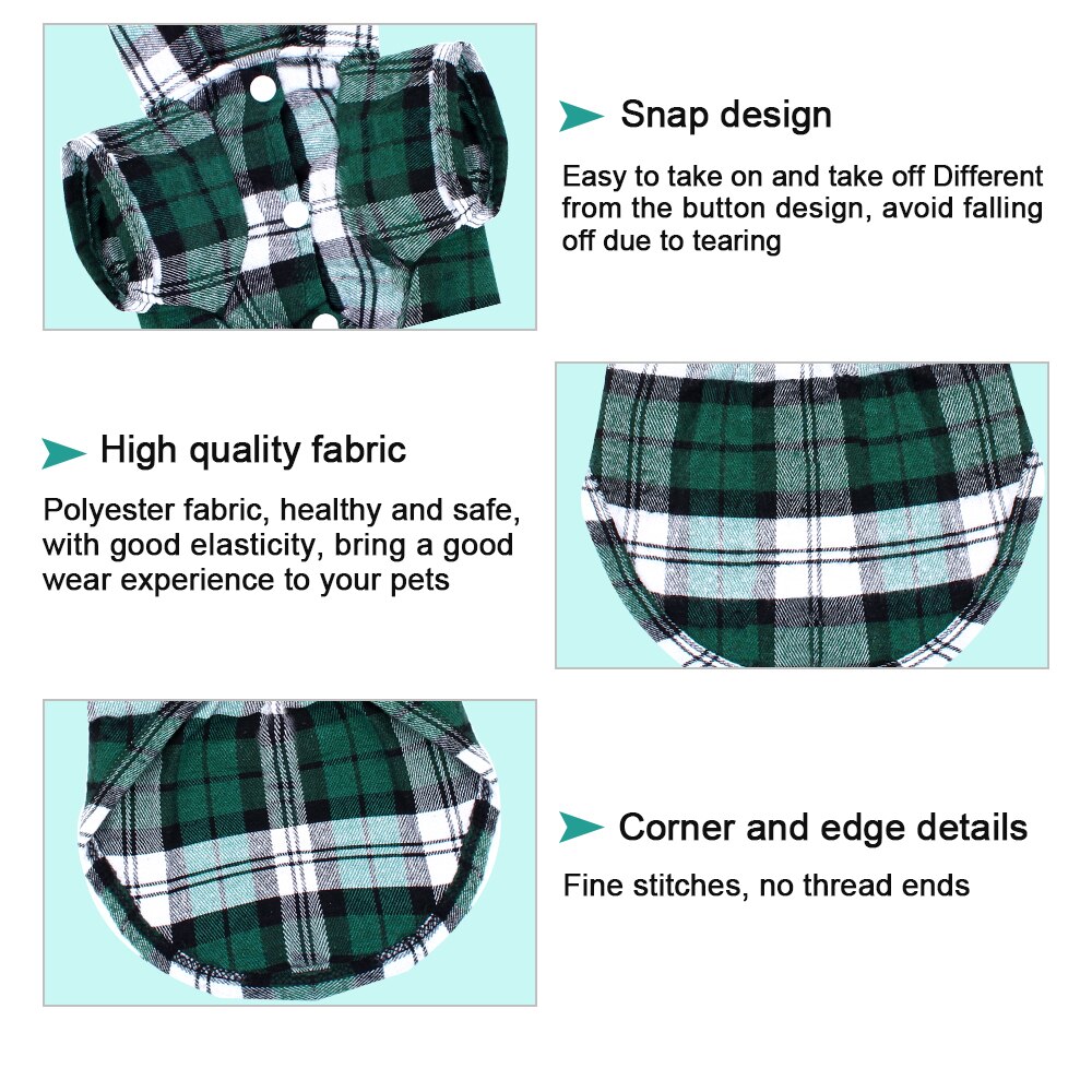 Hund Hemden für Französisch Bulldogge Klassische Plaid Haustier Weste Kleidung für Kleine/Mittlere/Große Hunde Katzen Weiche Haustier liefert XS/S/M/L/XL