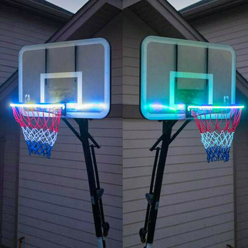 LED Mand Hoepel Solar Licht Spelen 'S Nachts Verlicht Basketbal Velg Attachment Helpt U Schieten Hoops Op Night LED Strip lamp