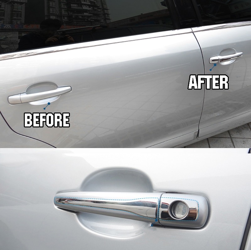 Fit Voor Peugeot 3008 207 308 407 Citroen C4 C6 Chrome Deurklink Cover Sierlijst Roestvrij Cap Bezel overlay Protector