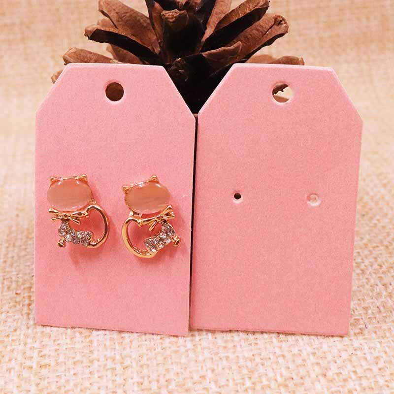 100 pcs DIY earring card30x50mm 1Pair Earring Card Cut Nice Fresh Pearl Shinning Colour