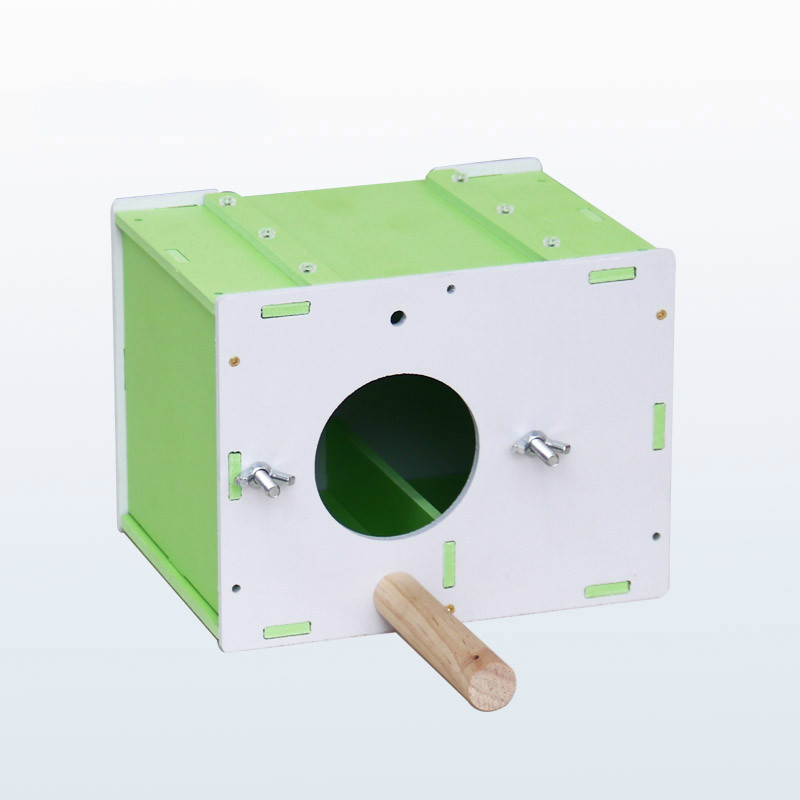 Tiger skin peony bird hatching supplies parrot breeding wooden box nest box nest isolation birdhouse AP11261707