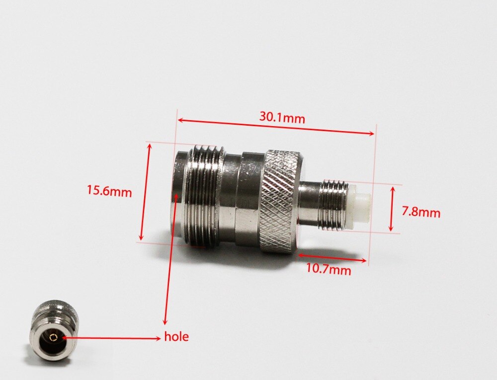 1 pc Jack N Fêmea para FME Feminino Jack RF Coaxial Adaptador conversor Reta Niquelado NEW atacado