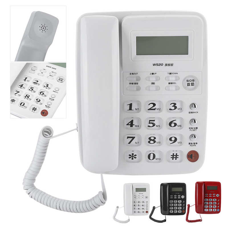 W520 Office Household Business Caller Identification Fixed Telephone Landline Equipment Office Telephone