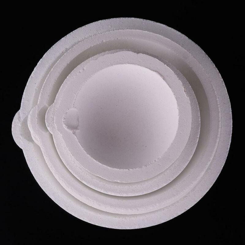 Creuset en silice de Quartz à haute température, 100g – 5000g, pour la fonte de bijoux en métal, or et argent
