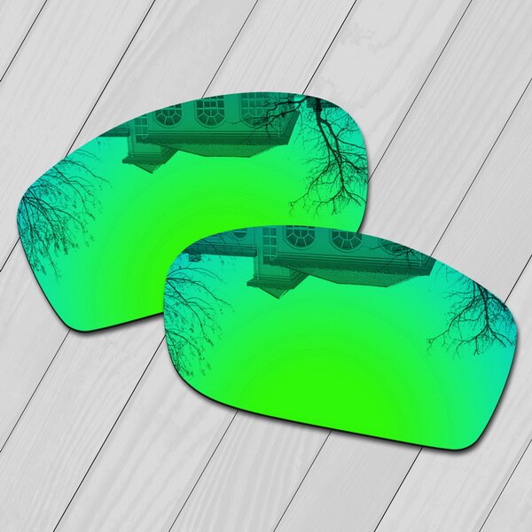 E.o.s Gepolariseerde Verbeterde Vervanging Lenzen Voor Oakley Fives Squared Zonnebril-Meerdere Keuze: Emerald Green