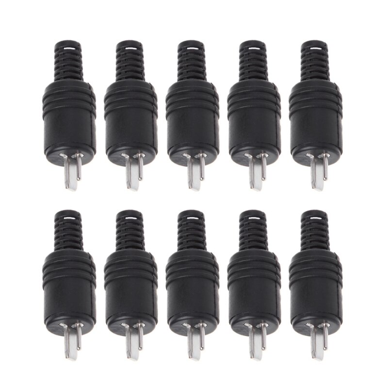 10 Stuks 2 Pin Din Speaker Plug 2-Pin Plug Hifi Luidspreker Kabel Soldeer Connector G88A