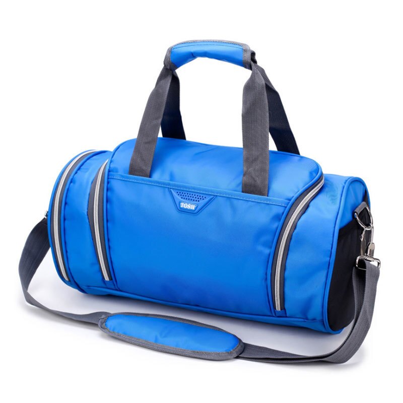 Waterproof Trave Handbag Canvas Sport Bags Shoulder Crossbody Bags For Women Men Luggage Suitcase Casual Outdoor Gym Sport Bag: Blue