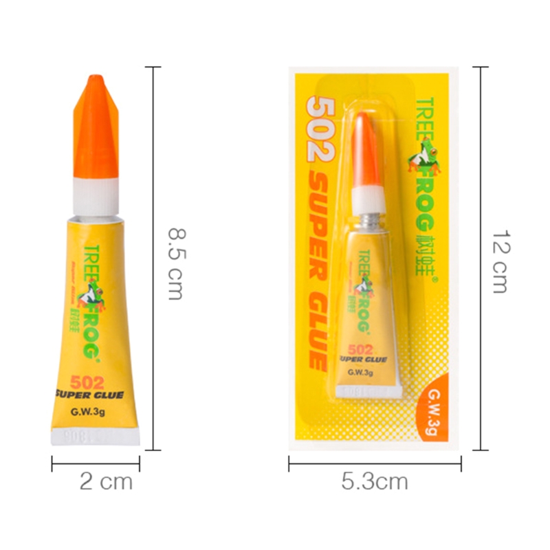 W3JD 3Pcs Liquid Super Lijm 502 Onmiddellijke Sterke Bond Lederen Cyaanacrylaatlijm