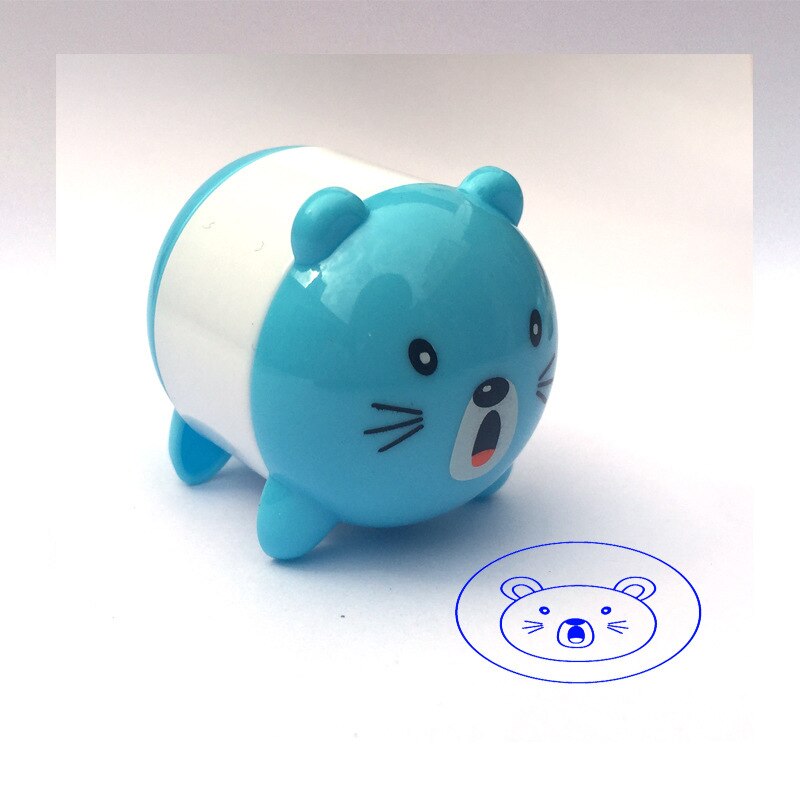 Cartoon Dieren Postzegels Kinderen Speelgoed Kids Seal Voor Scrapbooking Stamper Diy Cartoon Stamper Speelgoed: Blue milk dragon