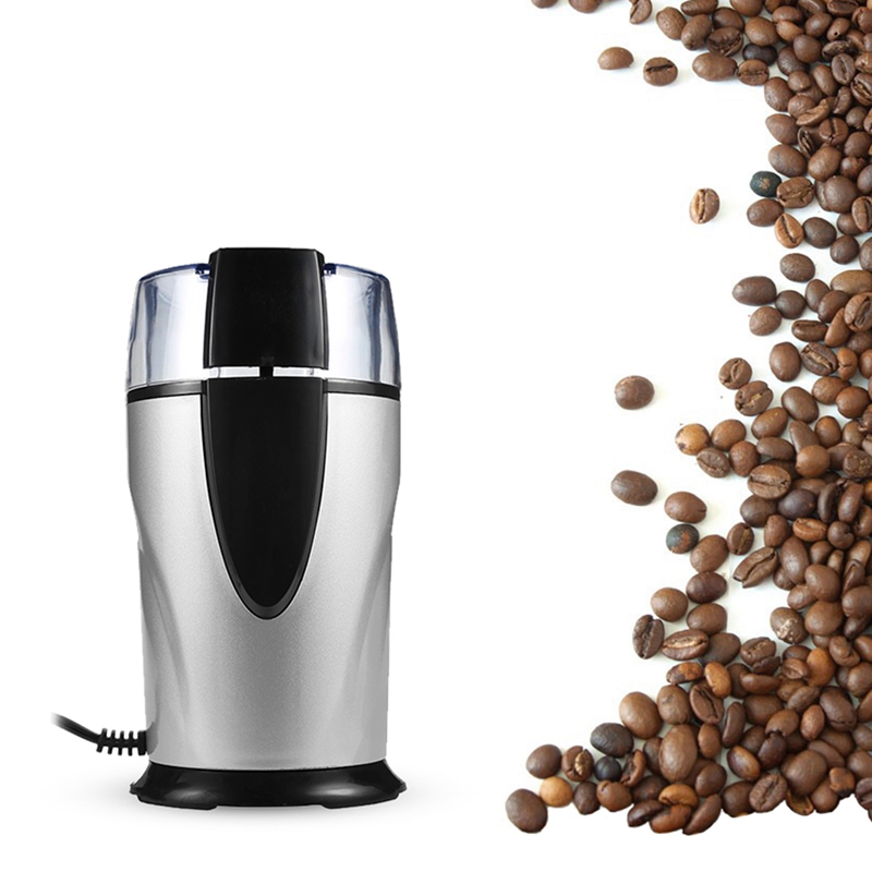 Electric Coffee Grinder Spice Maker Stainless Steel Blades Coffee Beans Mill Herbs Nuts Cafe Home Kitchen Tool Eu Plug